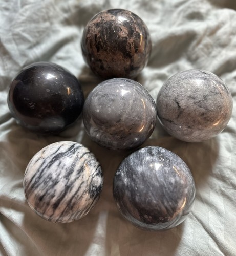 Solid marble polished balls - solid,