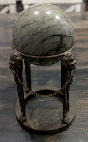 Vintage polished marble sphere - vintage,