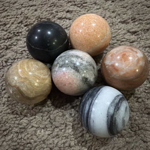 Marble specimen balls - 6,